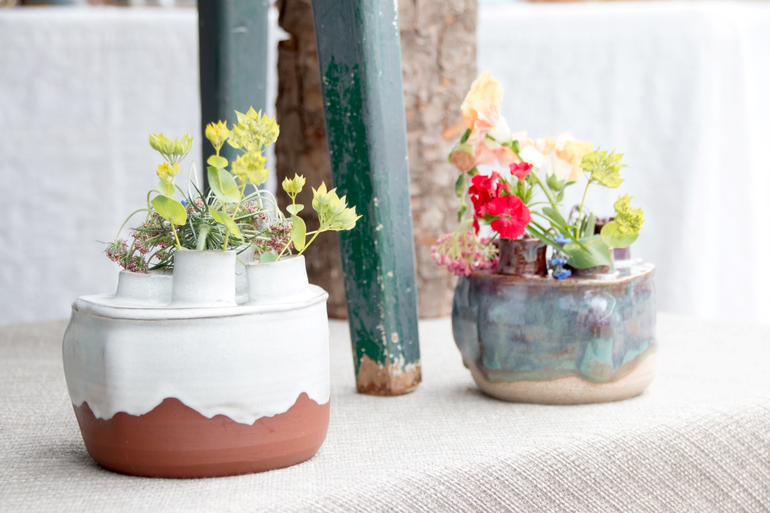 Ceramics with flowers